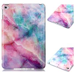 Dream Green Marble Clear Bumper Glossy Rubber Silicone Phone Case for iPad Mini 4