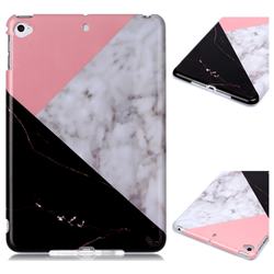 Tricolor Marble Clear Bumper Glossy Rubber Silicone Phone Case for iPad Mini 4