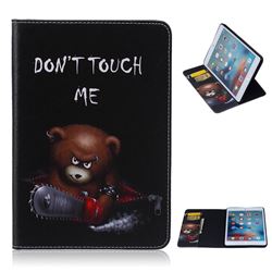 Chainsaw Bear Folio Stand Leather Wallet Case for iPad Mini 4