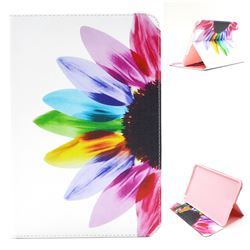 Seven-color Flowers Folio Stand Leather Wallet Case for iPad Mini 4