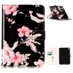 Azalea Flower Folio Flip Stand PU Leather Wallet Case for iPad Mini 4