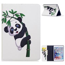 Bamboo Panda Folio Stand Leather Wallet Case for iPad Mini 4