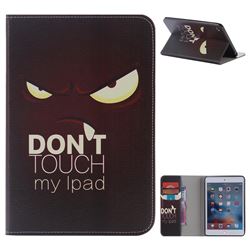 Angry Eyes Folio Flip Stand Leather Wallet Case for iPad Mini 4