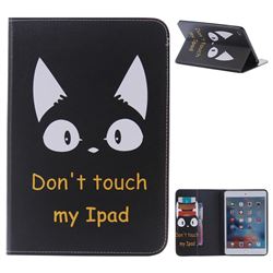 Cat Ears Folio Flip Stand Leather Wallet Case for iPad Mini 4