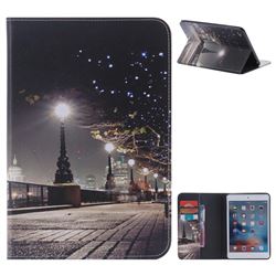 City Night View Folio Flip Stand Leather Wallet Case for iPad Mini 4