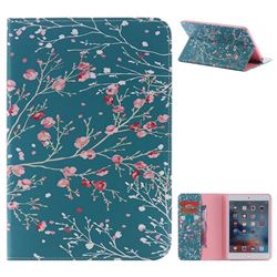 Apricot Tree Folio Flip Stand Leather Wallet Case for iPad Mini 4