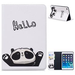 Hello Panda Folio Stand Tablet Leather Wallet Case for iPad Mini 4