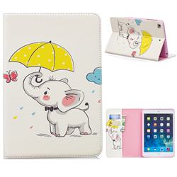 Umbrella Elephant Folio Stand Tablet Leather Wallet Case for iPad Mini 4