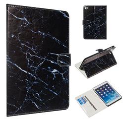 Black Marble Smooth Leather Tablet Wallet Case for iPad Mini 4