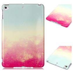 Sunset Glow Marble Clear Bumper Glossy Rubber Silicone Phone Case for iPad Mini 5 Mini5
