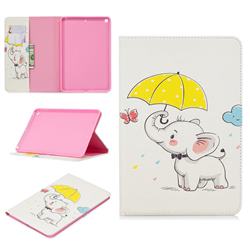 Umbrella Elephant Folio Stand Tablet Leather Wallet Case for iPad Mini 5 Mini5