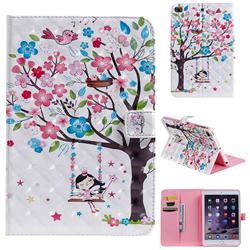 Flower Tree Swing Girl 3D Painted Tablet Leather Wallet Case for iPad Mini 5 Mini5
