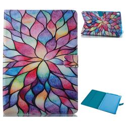 Colorful Lotus Folio Stand Leather Wallet Case for iPad Pro 10.5