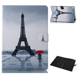 Rain Eiffel Tower Folio Stand Leather Wallet Case for iPad Pro 10.5