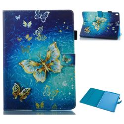Gold Butterfly Folio Stand Leather Wallet Case for iPad Pro 10.5