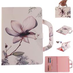 Magnolia Flower Handbag Tablet Leather Wallet Flip Cover for iPad Pro 10.5
