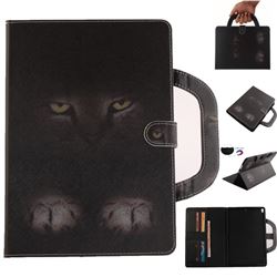 Mysterious Cat Handbag Tablet Leather Wallet Flip Cover for iPad Pro 10.5
