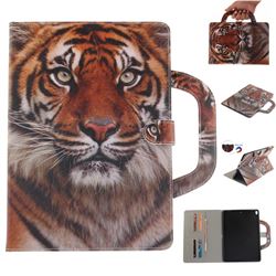 Siberian Tiger Handbag Tablet Leather Wallet Flip Cover for iPad Pro 10.5