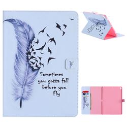Feather Birds Folio Flip Stand Leather Wallet Case for iPad Pro 10.5