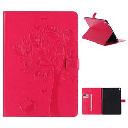 Embossing Butterfly Tree Leather Flip Cover for iPad Pro 10.5 - Rose