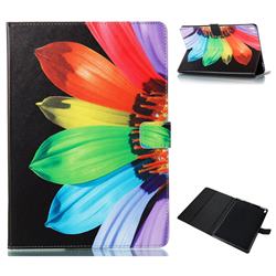 Colorful Sunflower Folio Stand Leather Wallet Case for iPad Pro 10.5