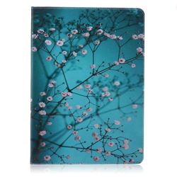 Blue Plum flower Folio Stand Leather Wallet Case for iPad Pro 12.9 inch