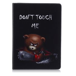 Chainsaw Bear Folio Stand Leather Wallet Case for iPad Pro 12.9 inch