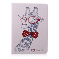 Glasses Giraffe Folio Stand Leather Wallet Case for iPad Pro 12.9 inch