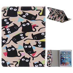Cute Kitten Cat Folio Flip Stand Leather Wallet Case for iPad Pro 12.9 inch
