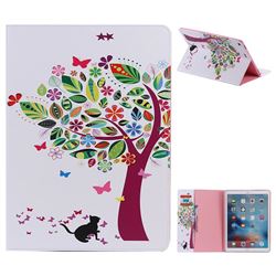 Cat and Tree Folio Flip Stand Leather Wallet Case for iPad Pro 12.9 inch