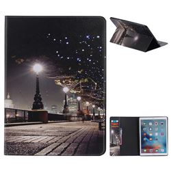 City Night View Folio Flip Stand Leather Wallet Case for iPad Pro 12.9 inch