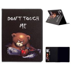 Chainsaw Bear Folio Stand Leather Wallet Case for Apple iPad Pro 12.9 (2020)