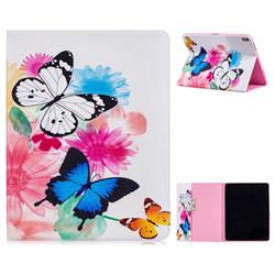 Vivid Flying Butterflies Folio Stand Leather Wallet Case for Apple iPad Pro 12.9 (2018)
