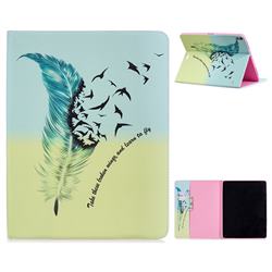 Feather Bird Folio Stand Leather Wallet Case for Apple iPad Pro 12.9 (2018)