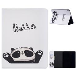 Hello Panda Folio Stand Tablet Leather Wallet Case for Apple iPad Pro 12.9 (2018)