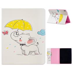 Umbrella Elephant Folio Stand Tablet Leather Wallet Case for Apple iPad Pro 12.9 (2018)