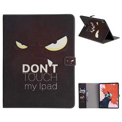 Angry Eyes Folio Flip Stand Leather Wallet Case for Apple iPad Pro 12.9 (2018)
