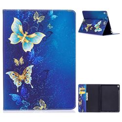 Golden Butterflies Folio Stand Leather Wallet Case for iPad Pro 9.7 2016 9.7 inch