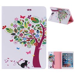 Cat and Tree Folio Flip Stand Leather Wallet Case for iPad Pro 9.7 2016 9.7 inch