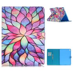 Colorful Lotus Folio Stand Leather Wallet Case for iPad Pro 9.7 2016 9.7 inch