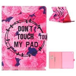 Retro Flowers Folio Stand Leather Wallet Case for iPad Pro 9.7 2016 9.7 inch
