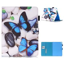 Blue Butterflies Folio Stand Leather Wallet Case for iPad Pro 9.7 2016 9.7 inch