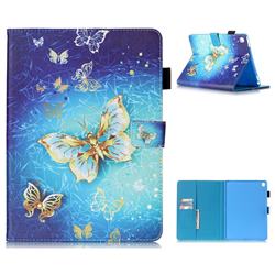 Gold Butterfly Folio Stand Leather Wallet Case for iPad Pro 9.7 2016 9.7 inch