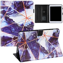 Starry Blue Stitching Color Marble Leather Flip Cover for Apple iPad Pro 9.7 2016 9.7 inch
