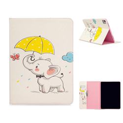 Umbrella Elephant Folio Stand Tablet Leather Wallet Case for Apple iPad Pro 11 (2020)