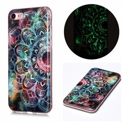 Datura Flowers Noctilucent Soft TPU Back Cover for iPhone SE 2020