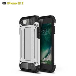 King Kong Armor Premium Shockproof Dual Layer Rugged Hard Cover for iPhone SE 2020 - White