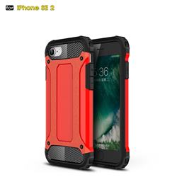 King Kong Armor Premium Shockproof Dual Layer Rugged Hard Cover for iPhone SE 2020 - Big Red