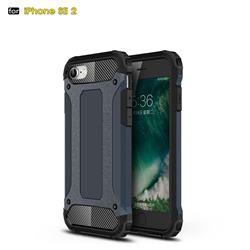 King Kong Armor Premium Shockproof Dual Layer Rugged Hard Cover for iPhone SE 2020 - Navy