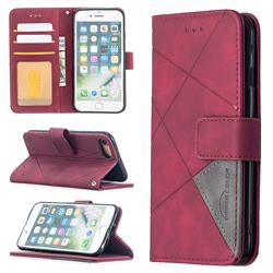 Binfen Color BF05 Prismatic Slim Wallet Flip Cover for iPhone SE 2020 - Red